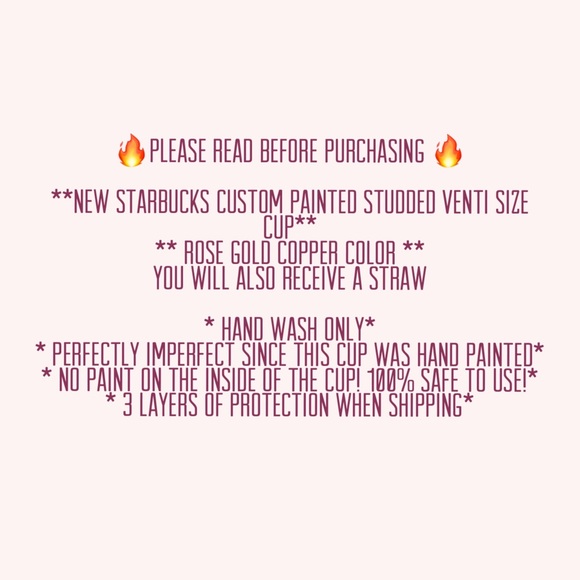 Starbucks custom made tumbler Venti cup rose gold - Picture 5 of 5